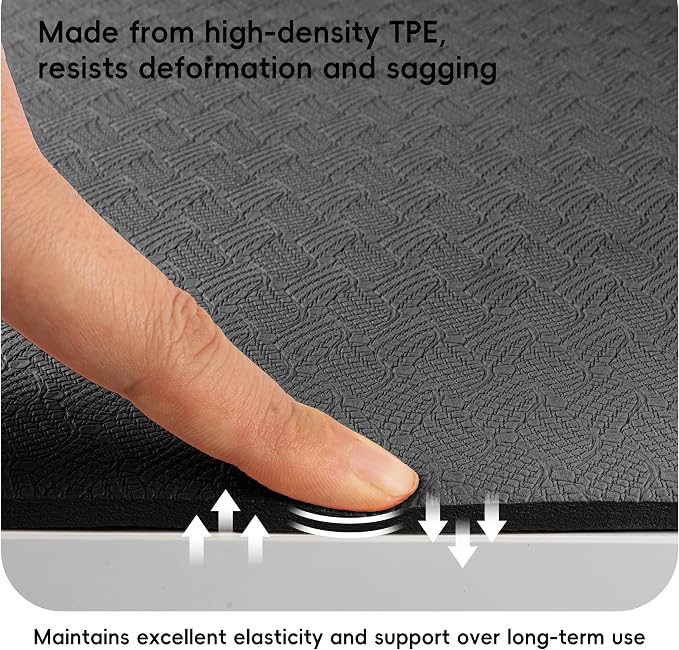 Extra Large Yoga Mat for Men, Oversized Non-Slip TPE Workout Mat for Home Gym - Image 7