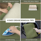 IOHOUZE Washable Area Rug 3x5 Non Slip Rubber Backed Woven Rugs - Image 6