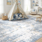 RELEANY Washable Area Rugs 8'x10' Non-Slip Modern Abstract Soft - Image 4