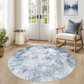 DMOYEST 5ft Round Area Rug for Living Room by DMOYEST
