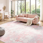 Rugflix 8x10 Area Rugs for Kids Girls Room, Washable Large Rug Stain-Resistant - Image 9