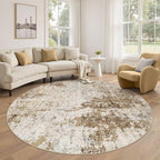 6ft Round Area Rug Living Room Rugs by DMOYEST
