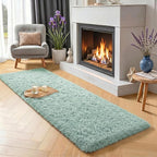 PAGISOFE Sage Green Runner Rugs by PAGISOFE