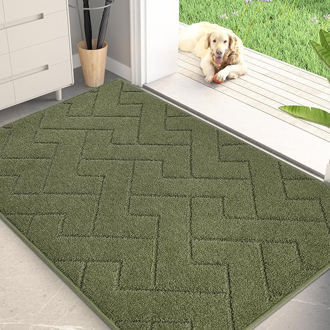 PURRUGS Dirt Trapping Door Mat 32" x 47", Non-Slip Machine Washable Entry Rug by PURRUGS