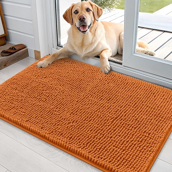 OLANLY Dog Door Mat for Muddy Paws 35x24, Absorbs Moisture and Dirt, Absorbent by OLANLY