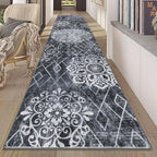 HEBE Hallway Runner Rug 2'8''x12' Washable Vintage Distressed Area Rugs Non by HEBE