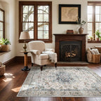 Machine Washable Throw Rugs for Entryway: Door Mat Indoor Entrance 4x6 Small by palohom