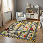 Construction Site Play Rug for Kids - Image 3