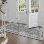Lessymo 2 x 6 Runner Rug, Machine Washable Area Rugs Boho Faux Wool Low Pile - Image 4