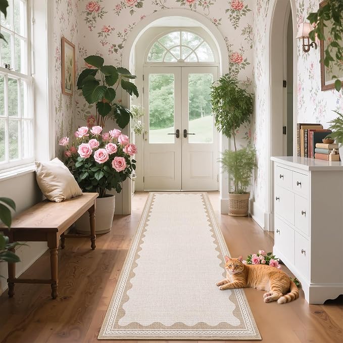 GarveeHome Scalloped 2x6 Runner Rug - Image 2