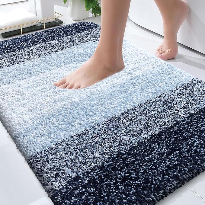 OLANLY Bathroom Rugs Mat 30x20, Extra Soft Absorbent Microfiber Bath Rugs by OLANLY