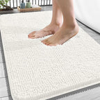OLANLY Bathroom Rugs 34x21, Extra Soft Absorbent Chenille Bath Rugs, Rubber by OLANLY
