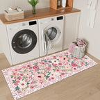 DUKINO 2x5 Runner Rug for Hallway, Washable Kitchen Floral Runner Rug - Image 6