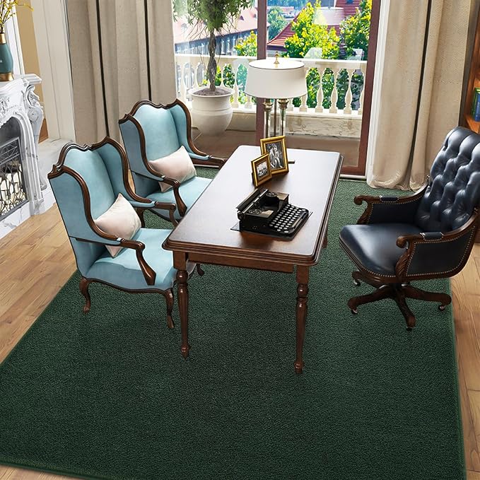Pettop 4x6 ft Dark Green Area Rugs - Image 6