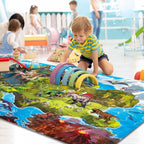 Oriate Kids Toy Dream Mat Racetrack Activity Playmat, Ideal Fun Carpet Racing - Image 2