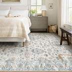 XLUEZ Area Rug 5x7 Living Room Rug, Machine Washable Vintage Distressed Boho - Image 2