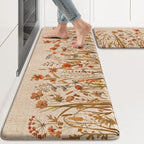 KIMODE Fall Kitchen Mats Cushioned Anti Fatigue, Non Slip Kitchen Mats by StayinComfortCookwithJoy