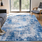 Rugflix 5x7 Area Rugs for Living Room, Washable Large Rug Stain-Resistant Low by RugflixAreaRugs
