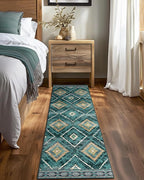BESTSWEETIE Area Rug 2x8 Rug Machine Washable Non-Slip Low Pile Print Pattern by BESTSWEETIE