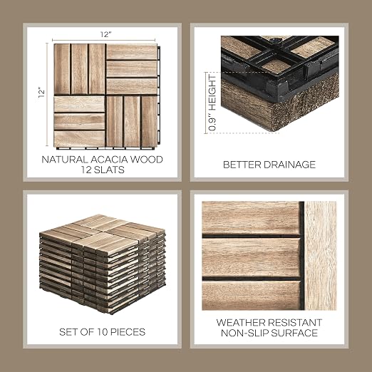 THYOI Premium Deck Tiles, Patio Flooring - Image 2