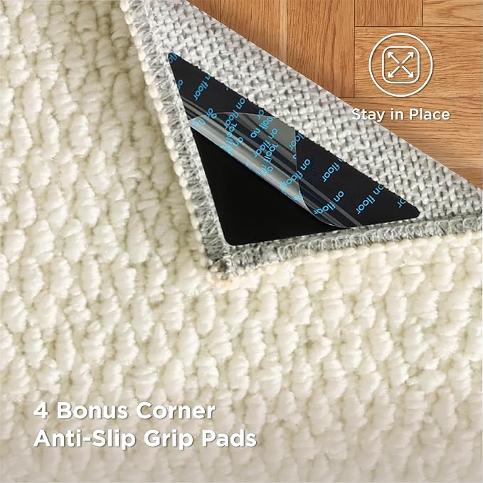 Bedsure 3x5 Faux Wool Area Rugs - Image 3