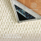 Bedsure 9x12 Faux Wool Area Rugs - Image 3