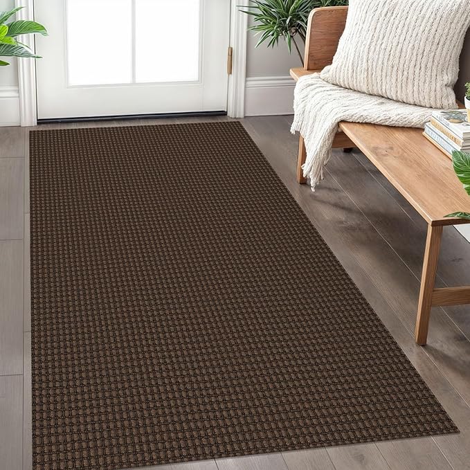 IOHOUZE Washable Area Rug 3x5 Non Slip Rubber Backed Woven Rugs by iOhouze