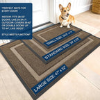 OLANLY Front Door Mat Indoor Outdoor Entrance, Waterproof All-Season, - Image 3