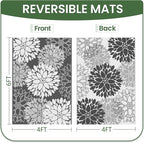 LuxStep Outdoor Rug Waterproof Outdoor Plastic Straw Rug Reversible Patio Rug - Image 2