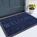 OLANLY Welcome Door Mat Indoor Outdoor Entrance, Heavy Duty Sturdy Front Door by OLANLY