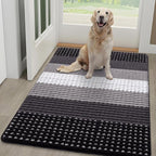 Kitinjoy Indoor Outdoor Door Mat, 48x30 Non-Slip Absorbent Dirt Trapper by Kitinjoy
