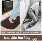 BEQHAUSE Kitchen Rugs Non Slip Washable Durable Kitchen Mats - Image 5