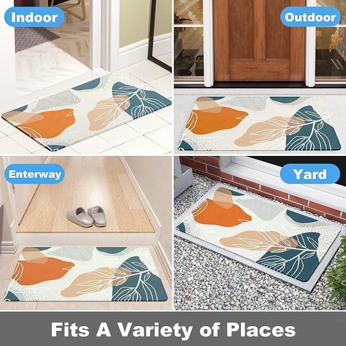 Rnivvi Front Door Mat, Heavy Duty Low Profile Anti-Slip Entryway Rug - Image 8