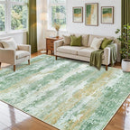 5x7 Area Rugs for Living Room Rug Washable: Abstract Rug for Dining Room - Image 3