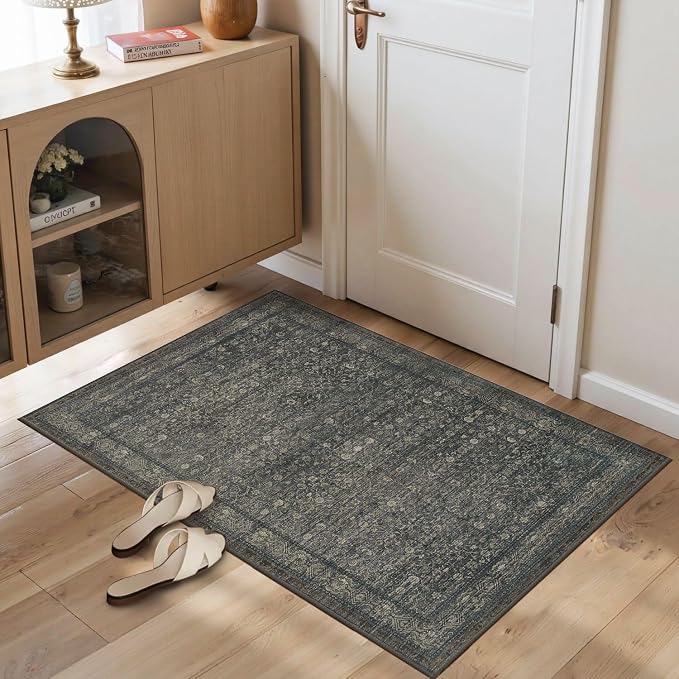Rugxara 2x3 Entryway Rug Door Mat Indoor Entrance, Washable Non Slip Kitchen - Image 3