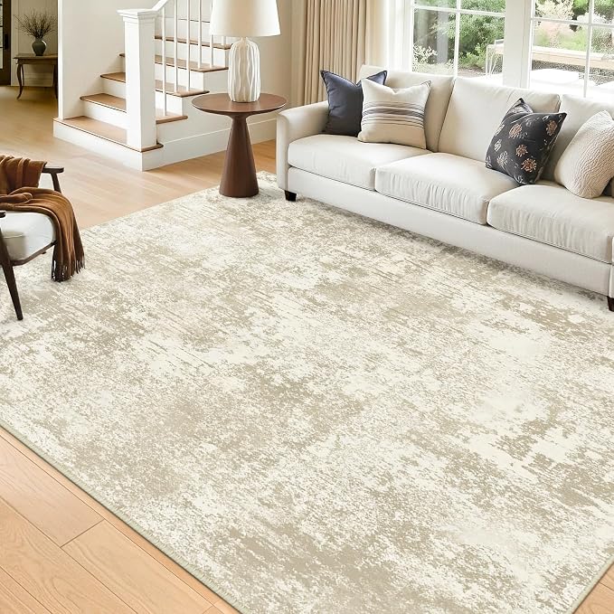 RELEANY Washable Area Rugs 8'x10' Non-Slip Modern Abstract Soft - Image 8