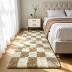 Shag Runner Rug for Bedroom Living Room 3x7 Upgrade Non-Slip Fluffy Soft by Boshengya
