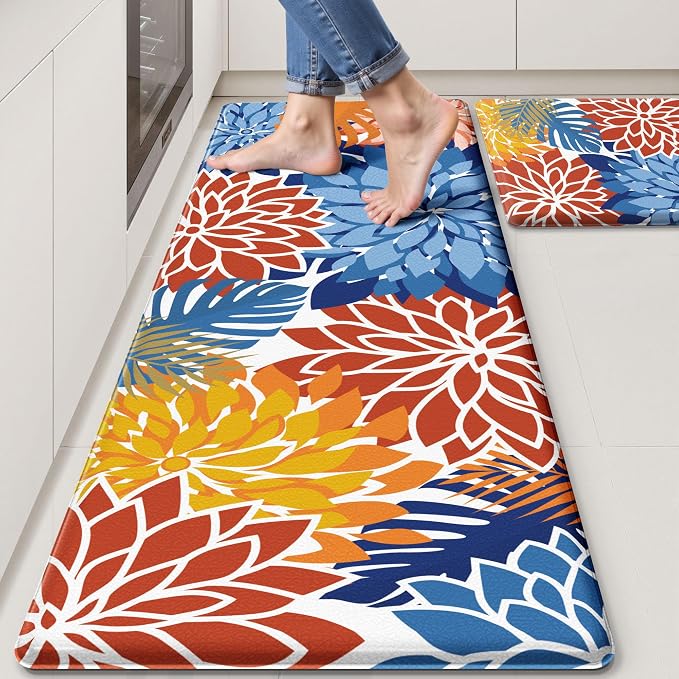 Arenarug Kitchen Mats for Floor 2PCS Cushioned Anti Fatigue Kitchen Mats by ArenaRug