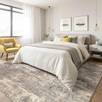 10x12 Area Rug Living Room: Washable Large Abstract Neutral Modern Soft Rug - Image 4