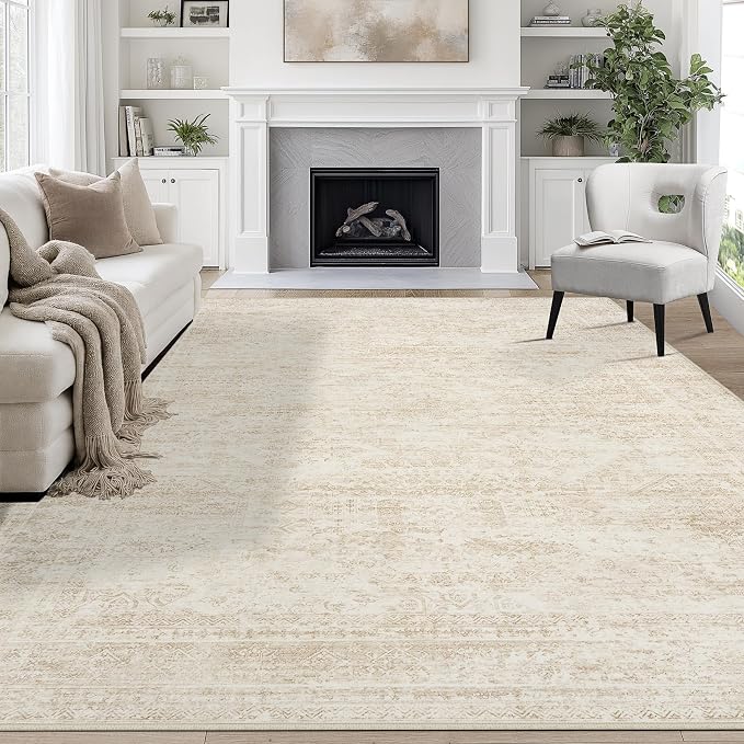 8x10 Area Rugs for Living Room Rug Washable: Abstract Large Rug for Dining Room by Aelenmu