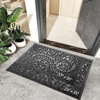 Bulijojo Front Door Mat Entrance, Durable Heavy Duty Welcome Mat, Thick - Image 2