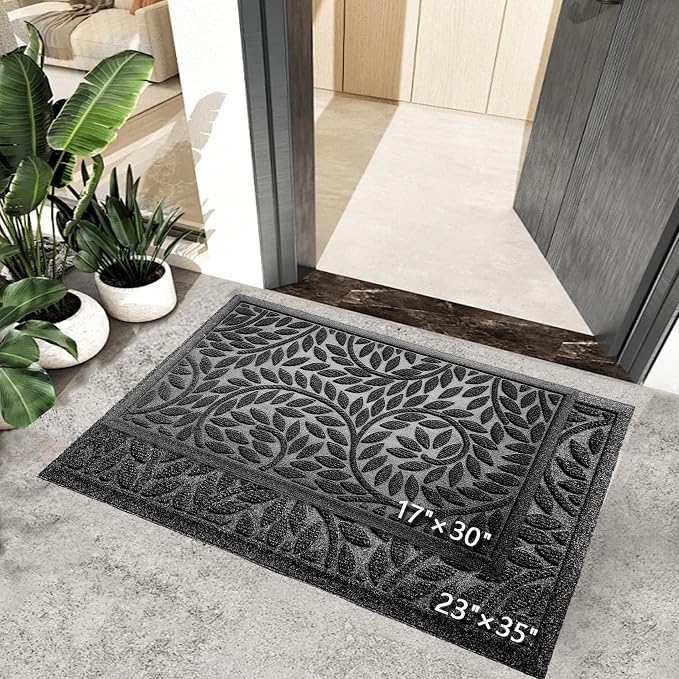 Bulijojo Front Door Mat Entrance, Durable Heavy Duty Welcome Mat, Thick - Image 2