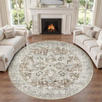 Tortania 5' Round Area Rug Living Room Rugs - Image 9