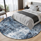 Rugflix Round Area Rugs 8Ft for Living Room, Washable Circle Rug - Image 2