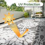 LuxStep Outdoor Rug Waterproof Outdoor Plastic Straw Rug Reversible Patio Rug - Image 7
