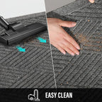 HIYARD Sturdy Front Door Mat, Absorbent Muddy Dirt Resist Welcome Door Mats - Image 7