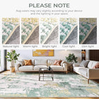 5x7 Area Rugs, Neutral Machine Washable Rugs - Image 3