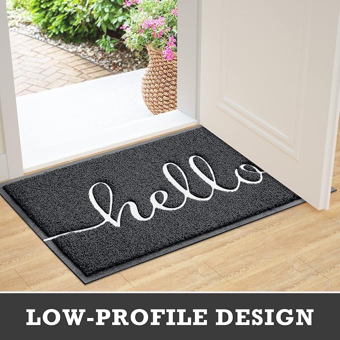 CozyBounty Door Mat Hello Mats Outdoor Indoor Non-Slip Doormat - Image 5