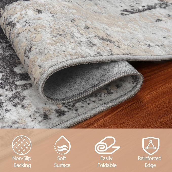 Round Rug 6ft Circle Rug Washable: Carpet Small Circular Area Rug - Image 7