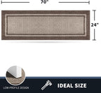 PURRUGS Dirt Trapping Door Mat 24" x 70", Non-Slip Machine Washable Entryway Rug - Image 2